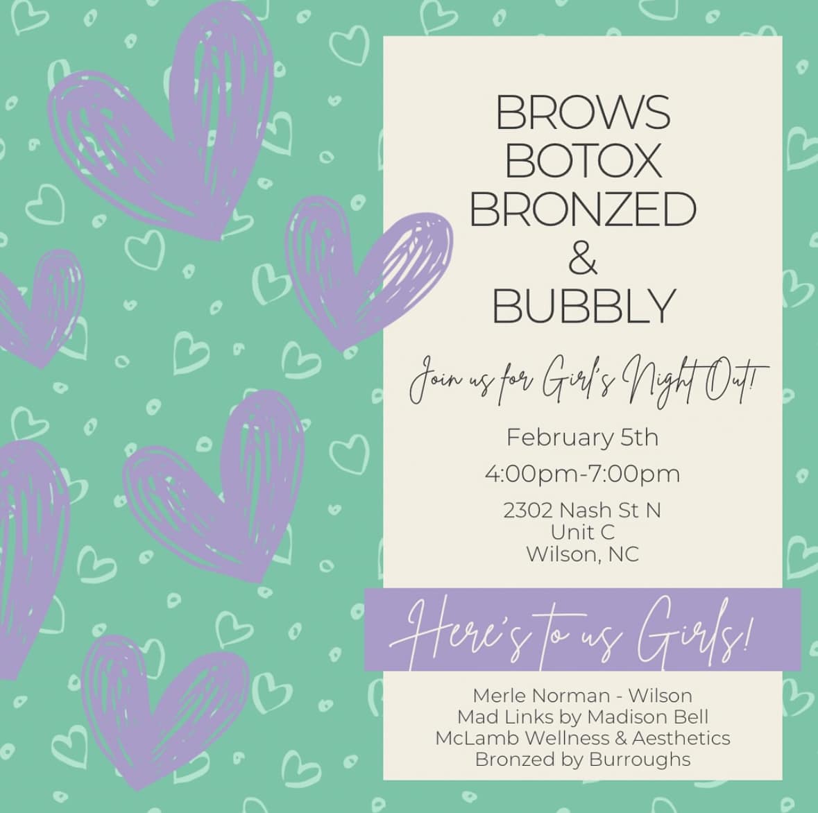 Event Botox Bronzed and Bubbly
